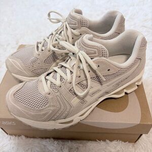 ASICS Gel Kayano 14 Taupe Oatmeal Cream 1201A161-251 M 7.5 W 9 Suede Mesh Rare